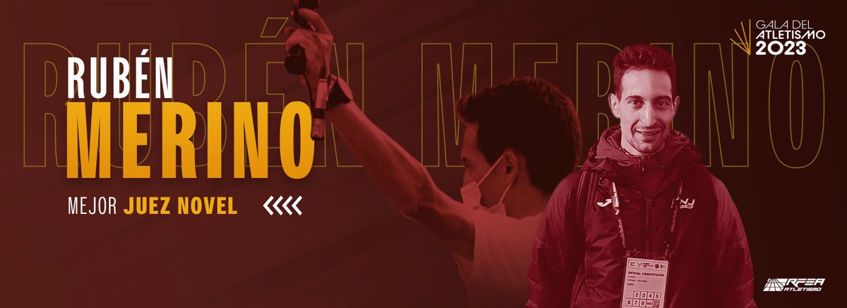 atletismoRFEA's tweet photo. 🏆 Mejor Juez/a
👉🏼 Loreto Pérez 

🏆 Mejor Juez/a Novel
👉🏼 Rubén Merino 

👏🏻Vuestra dedicación y pasión han dejado huella como jueces excepcionales. ¡Enhorabuena!

#PremiosRFEA2023 📺 https://t.co/W9lIaPhhVT https://t.co/HyQDBnAOZ6