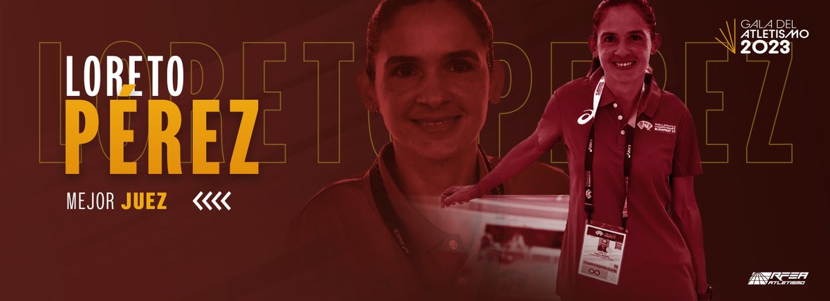 atletismoRFEA's tweet photo. 🏆 Mejor Juez/a
👉🏼 Loreto Pérez 

🏆 Mejor Juez/a Novel
👉🏼 Rubén Merino 

👏🏻Vuestra dedicación y pasión han dejado huella como jueces excepcionales. ¡Enhorabuena!

#PremiosRFEA2023 📺 https://t.co/W9lIaPhhVT https://t.co/HyQDBnAOZ6