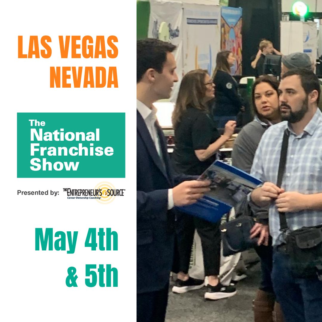 Money Making Businesses are expanding into Las Vegas and want to meet potential owners like YOU. Join us at Nevada's Largest "Own Your Own Business" Event presented by @ESourceCoach. Get your tickets today: franchiseshowinfo.com/las-vegas-visi…

#BusinessSuccess
#LasVegas