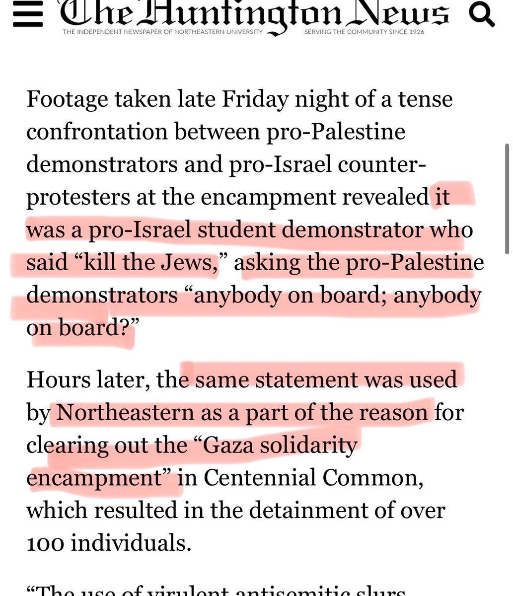 ￼Huntington News: Video footage reveals ‘Kill the Jews’ remark used to explain police intervention at Northeastern made by pro-Israel counterprotester in provocation