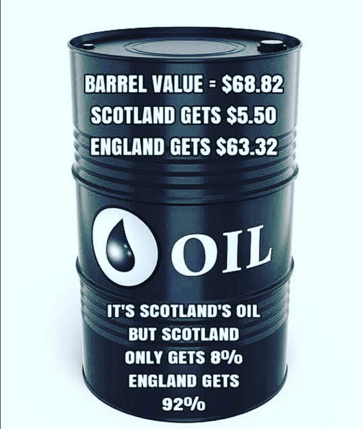 IT SHOULD BE THAT ALL TAXATION STAYS IN SCOTLAND, WITH FULL POWER  OVER ITS  OWN, 
ALL RENEWABLE ENERGY / RESOURCES BELONG TO SCOTLAND AND WE HAVE 100% AND YOU PAY THE SCOTS FOR THE ENERGY YOU NEED IN ENGLAND, END  OF STORY ....