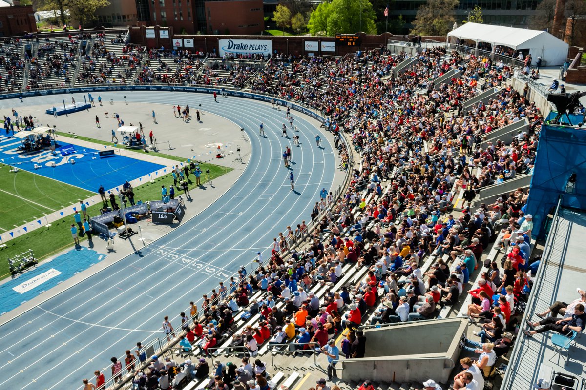 𝙏𝙪𝙣𝙚 𝙄𝙣 📺 If you aren't at the Blue Oval, turn on @CBSSportsNet now until 4 p.m. for live coverage of the 114th Drake Relays. #BlueOvalAttitude