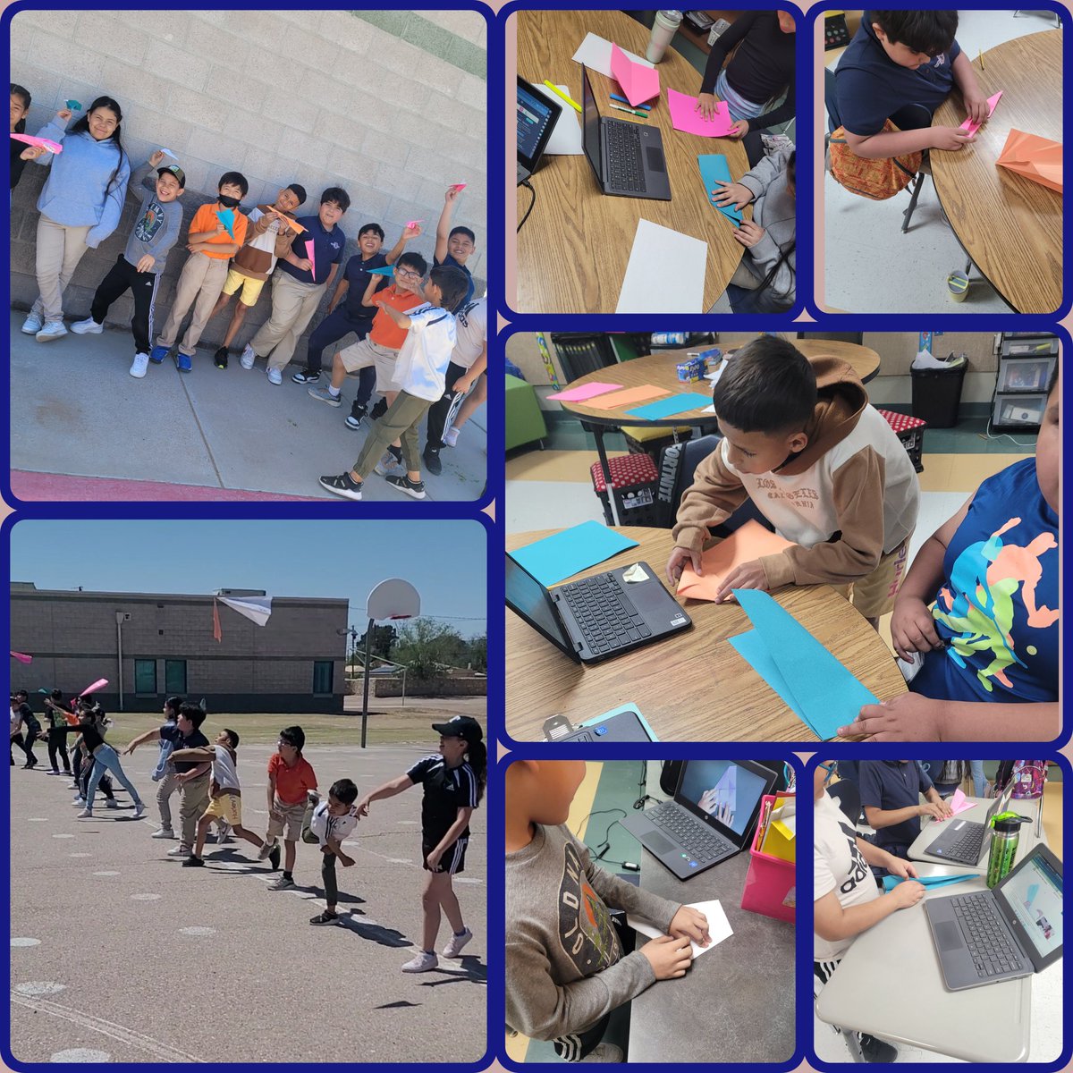 Celebrating 900 lessons on Imagine Math. Our Rams soar as high as their dreams. Next stop 1,000 lessons! ✈️ #paperairplanechallenge