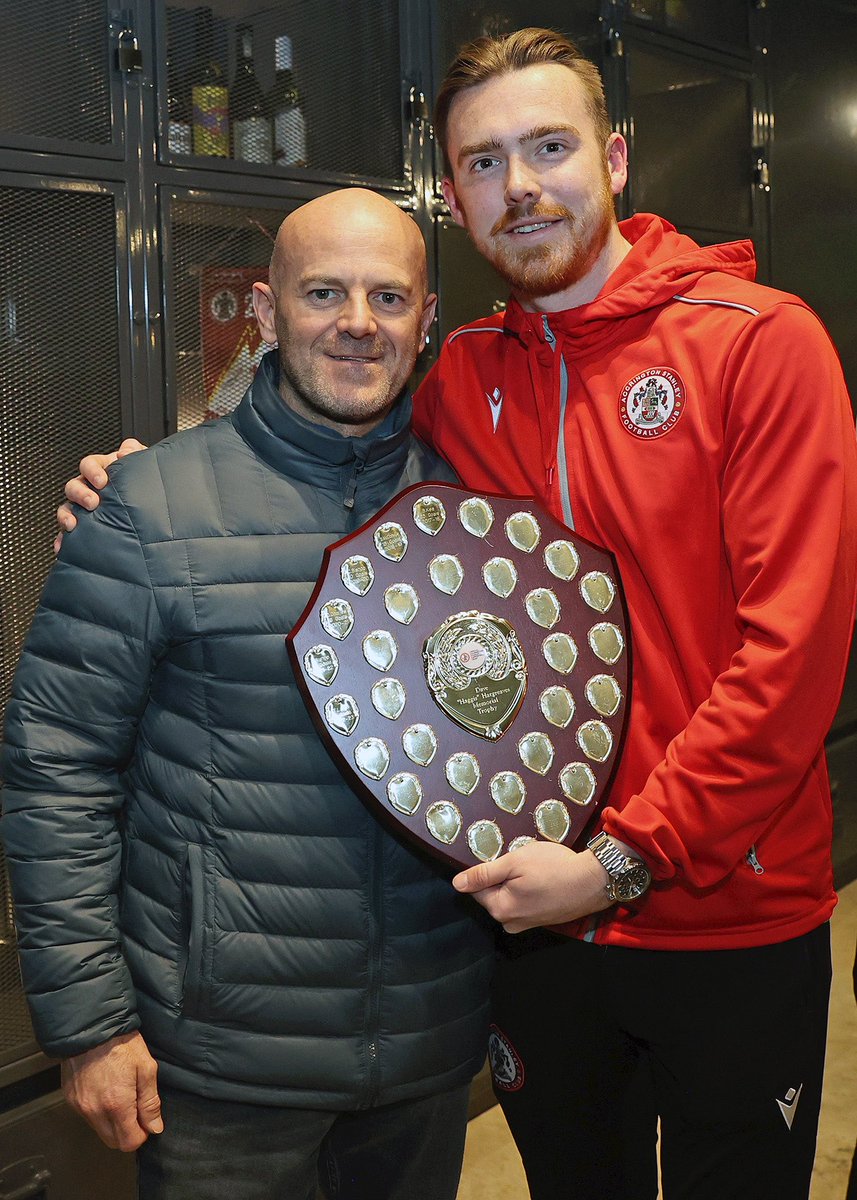 The winner of our Dave “Haggis” Hargreaves shield as top league goalscorer with 15, 16, no 17 goals it’s @JackNolan_11 👏👏@ASFCofficial