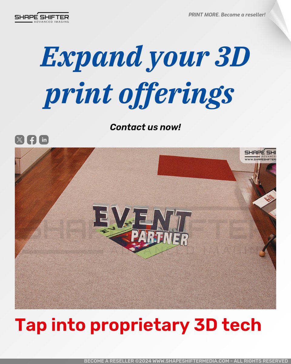 ssm.li Expand your 3D print offerings Tap into proprietary 3D tech Contact us now! #print #digitalprinting #drupa #printerverse #printing #tonercartridges #touchpointsustainability #flexibleprinting #stickers #digitalprintingmachine #wtininnovate