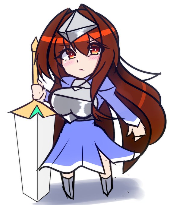 落書きでパラディンましろちゃんを描きました!!!! 