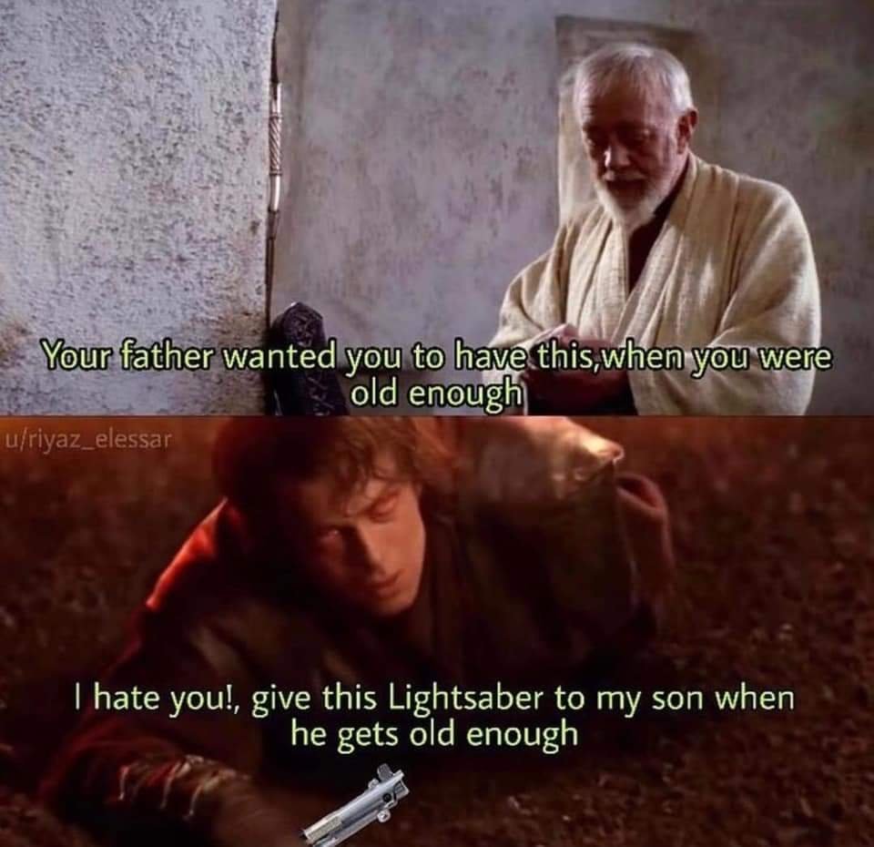 The real words Anakin said to Obi-Wan on Mustafar