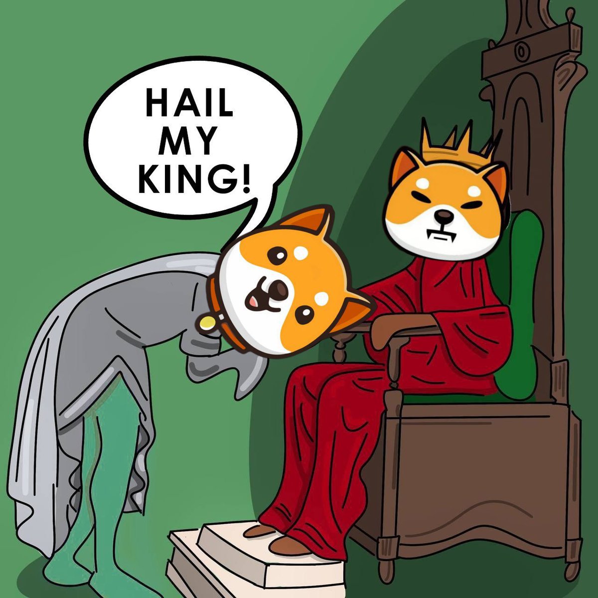 #Babyshib will ascend to the throne, and even #Babydoge will take a knee! 🐕 👑