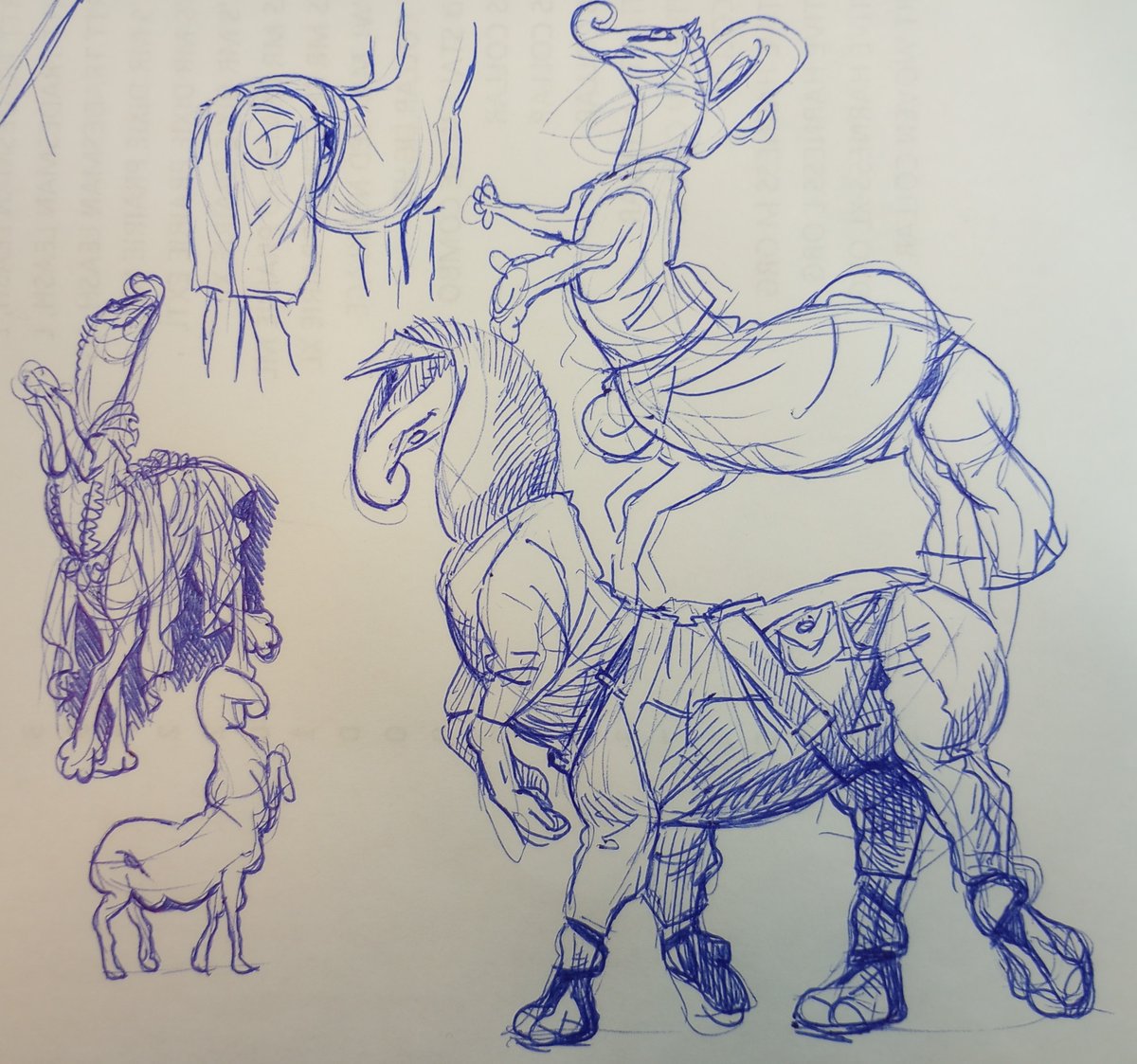 Work doodles of rtts centaurs.