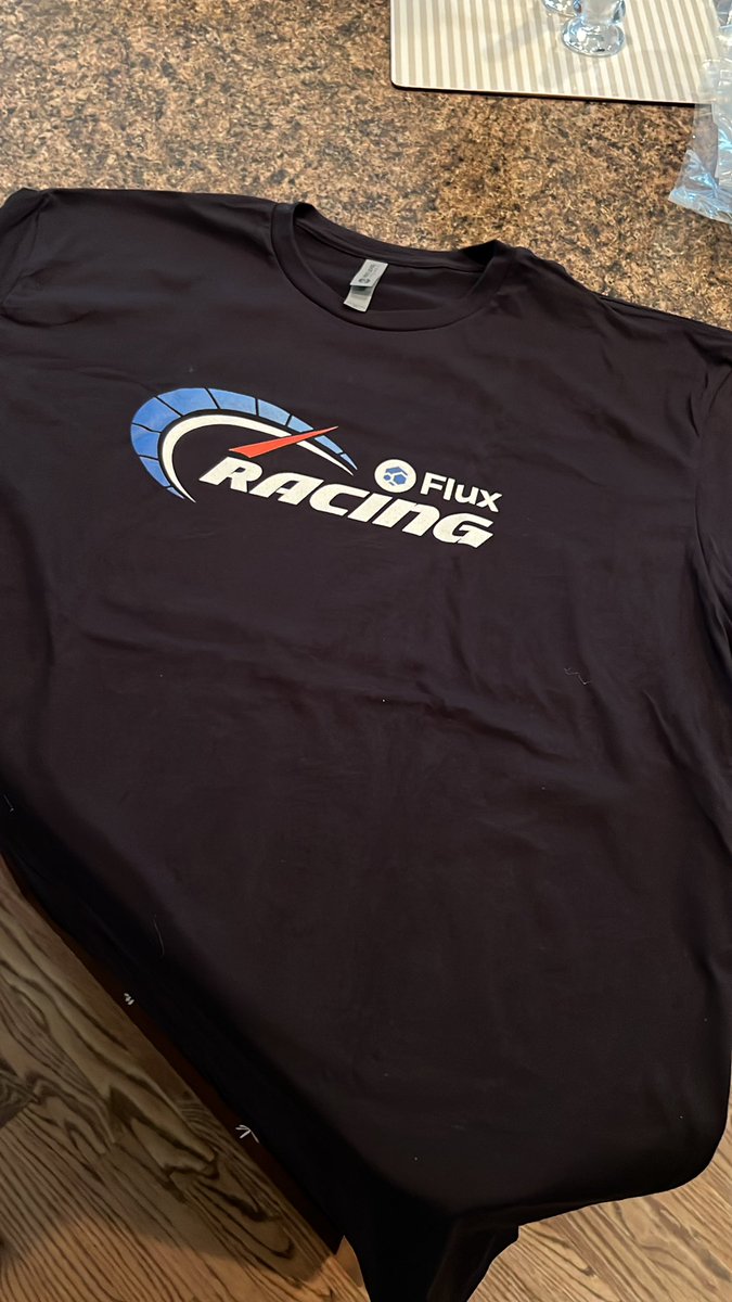 New swag, who dis? #FluxRacing