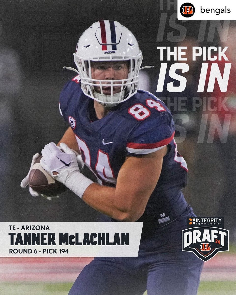 We’d like to congratulate Lethbridge native and former LCI athlete Ram Tanner McLachlan on being taken by the Cincinnati Bengals in the 6th round of the 2024 NFL draft. 🏈 Posted @withregram • @bengals WITH THE 194TH OVERALL PICK ➡️ @tannermclachlan @iel_llc | #rulethejungle