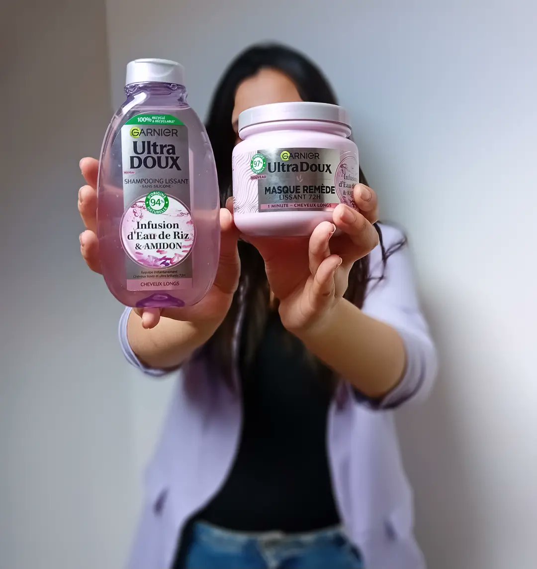 kaylaka3's tweet photo. La gamme capillaire Infusion d’Eau de Riz &amp; Amidon de Garnier Ultra Doux est conçue pour les cheveux longs et offre un rituel lissant pour des cheveux lisses, brillants et hydratés. 
 @sampleo 
#collaborationcommerciale #produitsofferts #garnier
#garnierfr #ultradoux #sampleo https://t.co/uDXteNtF2r