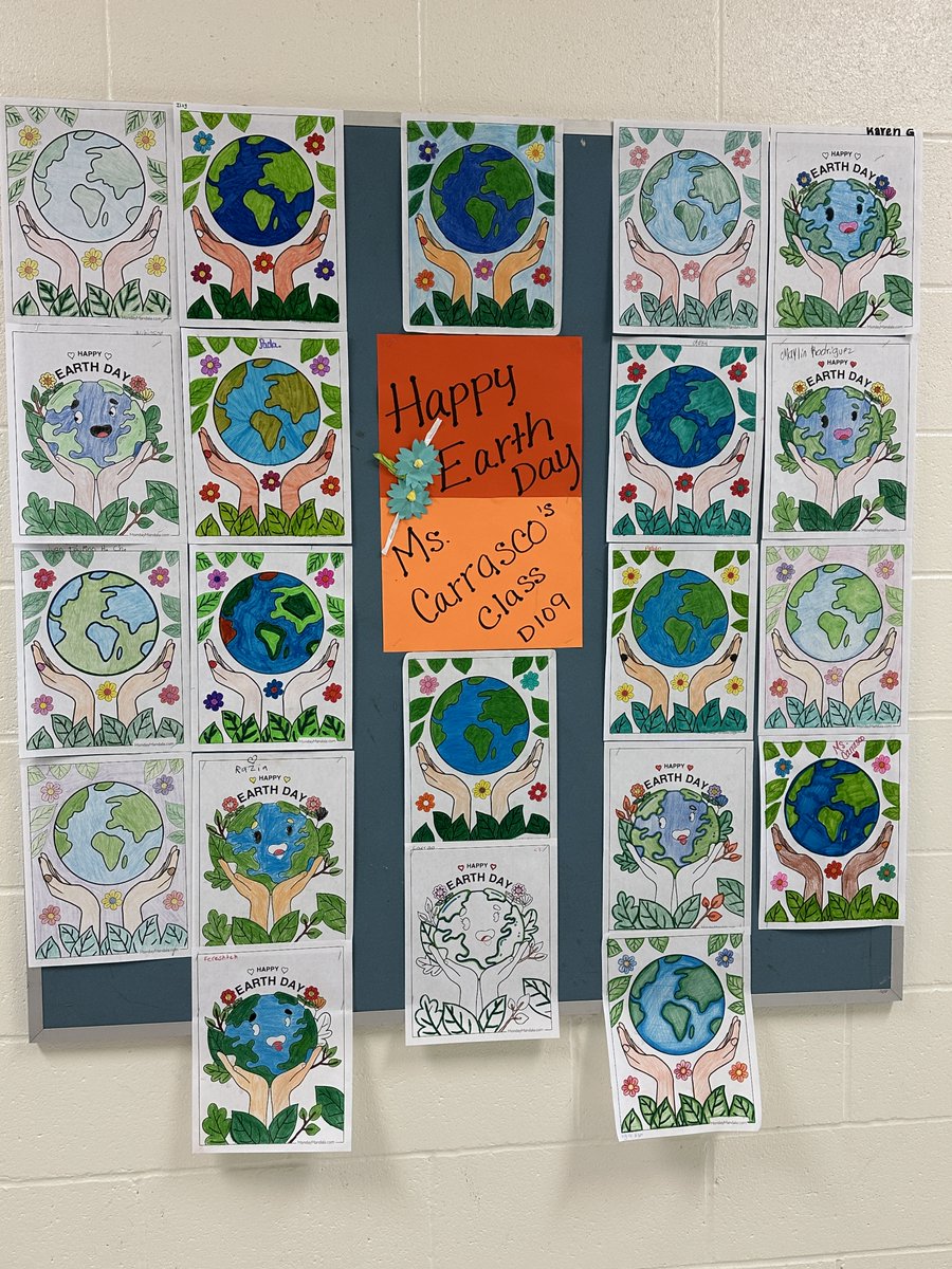 Newcomer students celebrating #EarthDay #ExtraordinaryEarthProject @studentsrebuild #GYSD24 @YouthService