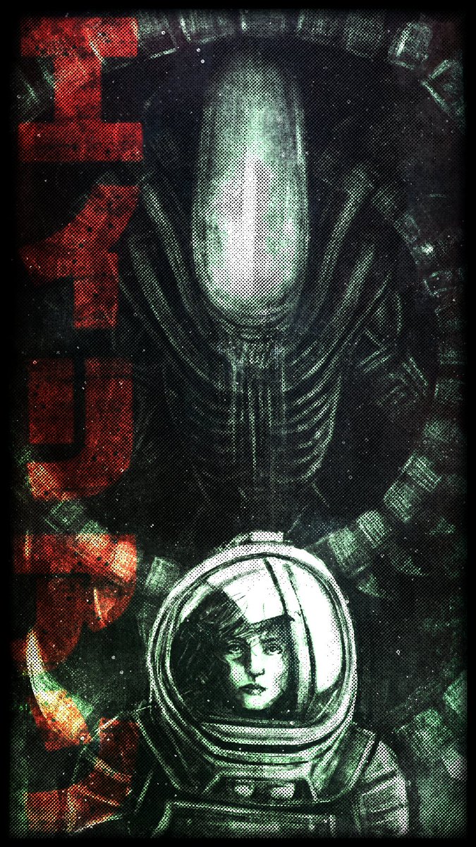 The perfect organism.
#alien #hrgiger #giger #ridleyscott #cosmichorror #lovecraftian #monster #creature #xenomorph #horror #ripley #sigourneyweaver #dark #space #scifi #poster #illustration #movie #clipstudiopaint #pulkitoki