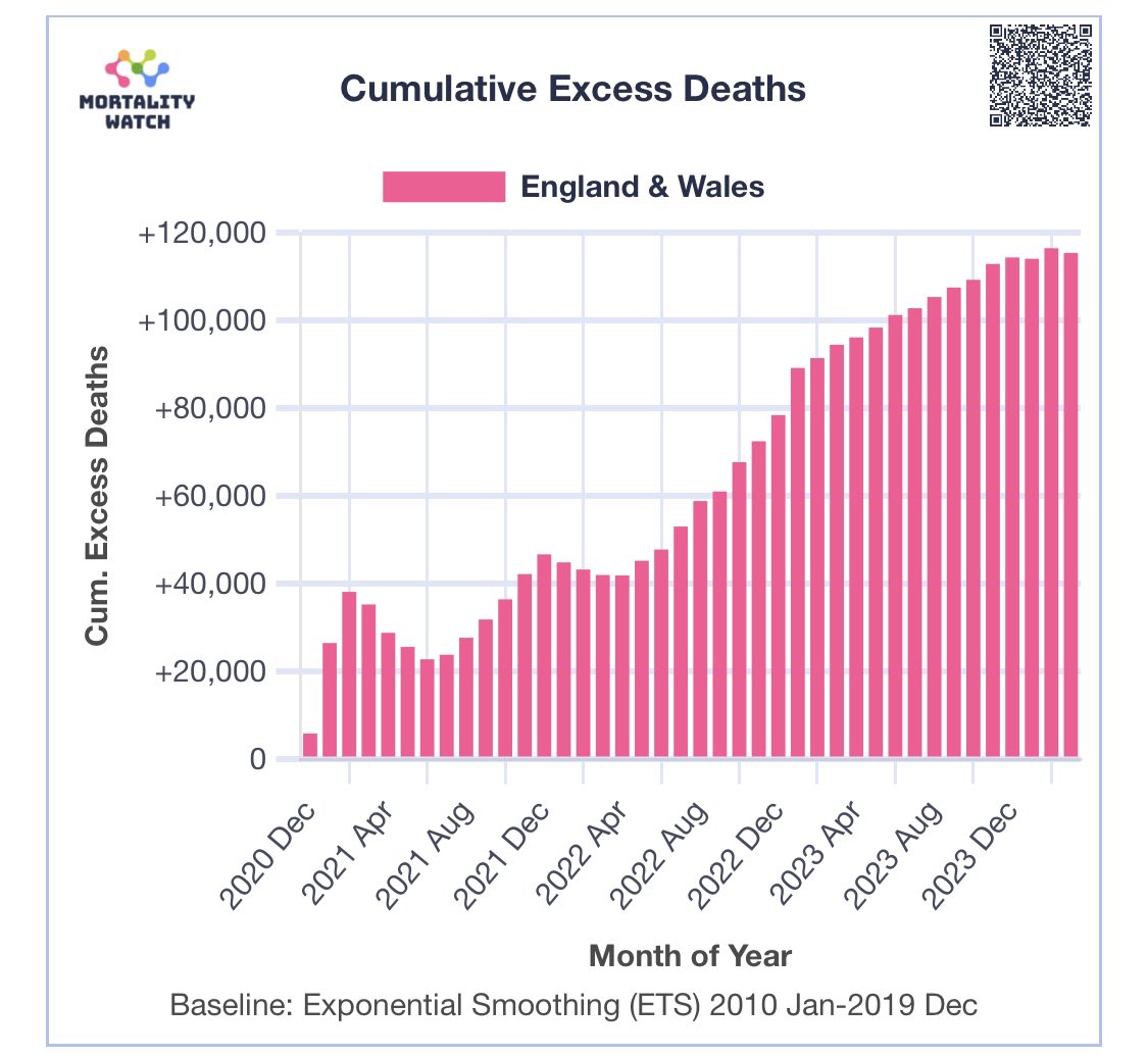 TheRustler83's tweet photo. 🚨🏴󠁧󠁢󠁥󠁮󠁧󠁿 115,000 Excess Deaths in England &amp; Wales🏴󠁧󠁢󠁷󠁬󠁳󠁿 since the COVID-19 vaccine was rolled out on 8/12/2020 https://t.co/o7XmfX0MYE