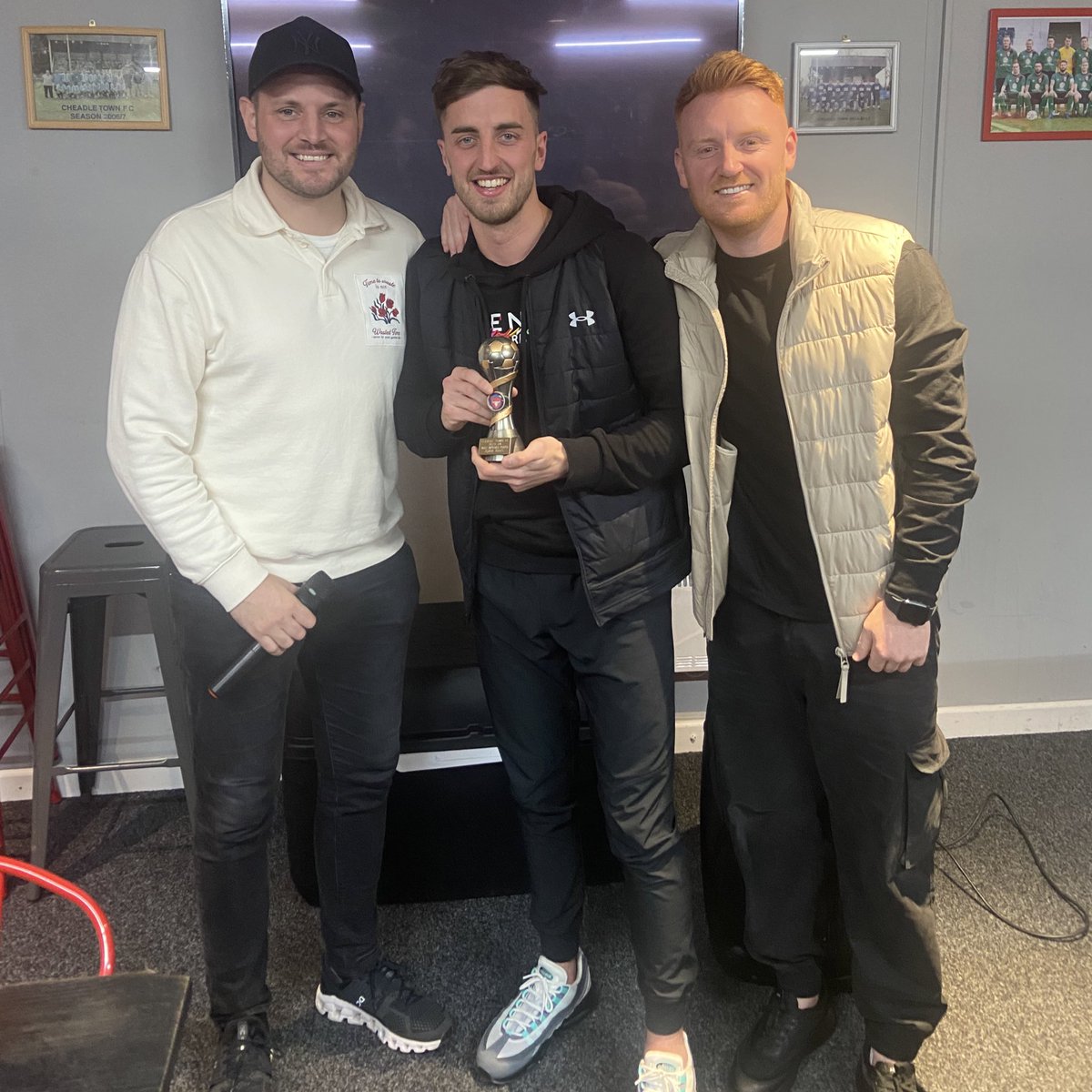 Cheadle Town Most Improved Player of the Season 🏆 Adam Jones! 🤝 Boots Assister #WeAreCheadle #nwcfl