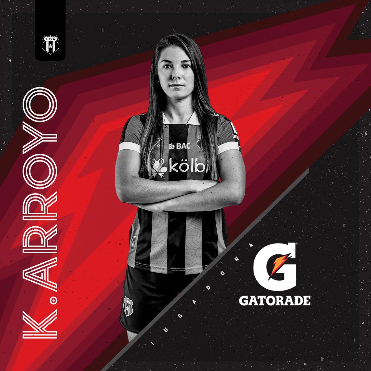 Felicidades Katherine Arroyo jugadora @gatoradecr del juego vs Municipal Pérez Zeledón. | 🔝 ⚡️ #VamosLEONAS