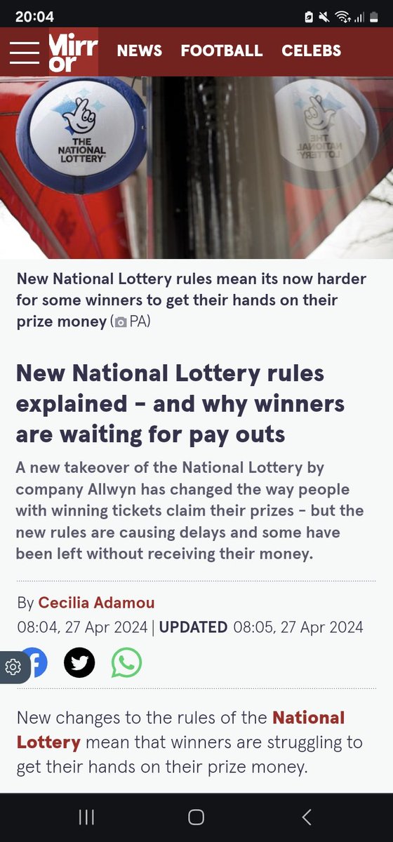 #NationalLottery
#Allwyn
This is really cunty! 
Put down a fiver/tenner/fifty or a hundred for tickets/scratchers and not a question... Actually get lucky and you have to jump through flaming fucking hoops to get what is rightfully yours🧐🤔🤨!!!