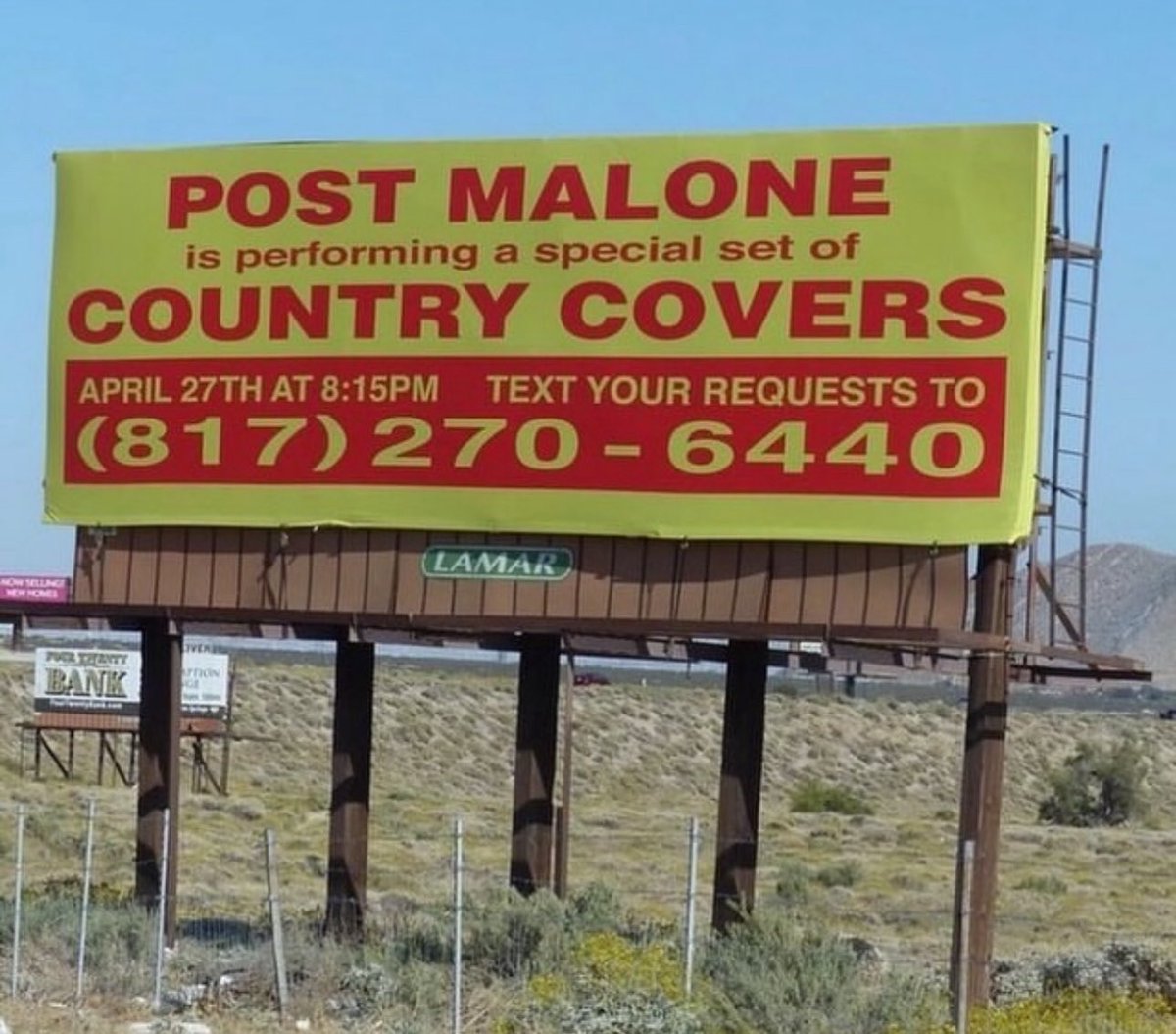 Hey y’all! Who wants to hear <a href="/PostMalone/">Post Malone</a> sing Delta Dawn!? Text your request!