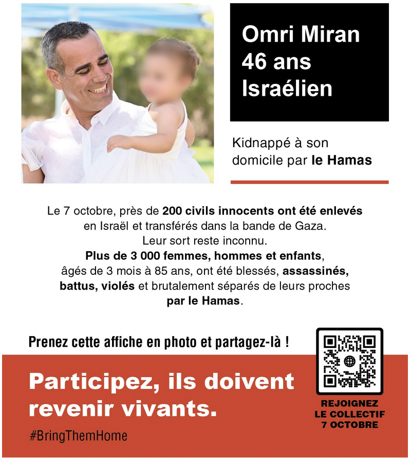 tous7octobre's tweet photo. Ce samedi 27 avril une NOUVELLE PREUVE DE VIE DE DEUX OTAGES a été publiée par les monstres islamistes du Hamas !
Il s'agit de Keith Samuel Siegel, 64 ans, et Omri Miran, 46 ans. 
Le Forum des familles d’otages a confirmé leur identité. Cette nouvelle vidéo n’est pas datée, mais Omri indique être aux mains du Hamas depuis 202 jours, ce qui correspond à jeudi passé.
Les deux otages sont filmés assis sur une chaise en plastique devant un mur blanc défraîchi et s’expriment vraisemblablement sous la contrainte.

« Cette preuve de vie de Keith Siegel et Omri Miran, montre clairement que le gouvernement israélien doit faire tout son possible pour conclure un accord pour le retour de tous les otages avant la fête de l’Indépendance », indique le Forum des familles d’otages.

Le père d’Omri a réagi sur la chaîne d’info israélienne Channel 12 : « A en juger par les images, je ne peux pas déterminer, mais il semble aller bien, même très bien. J’espère seulement qu’il va encore bien mentalement ».

🎗️BRING THEM HOME NOW !🎗️

@BraceletsJaunes @Les_CitadElles @bringhomenow @sdblepas @CohenJulien