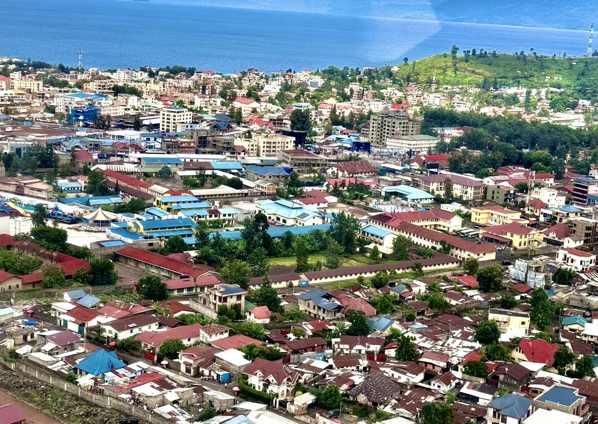 Goma , une de plus belles villes de la RDC . Malheureusement actuellement sa situation sécuritaire pose problème.