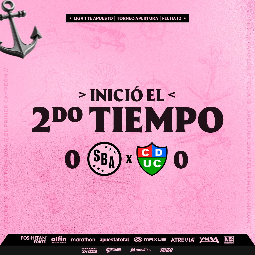 ⏱️ INICIÓ EL SEGUNDO TIEMPO ⏱️ Sport Boys 0️⃣ - 0️⃣ @UComercio 👉 Sigue el partido en vivo por marcadores247 ▶️ bit.ly/3JFZgMR #VamosBoysTodaLaVida