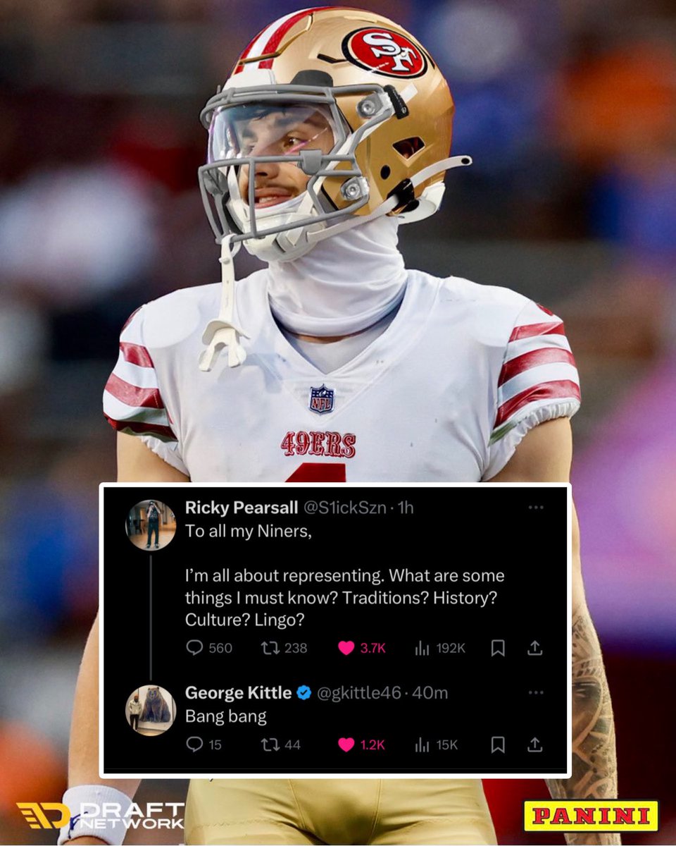 OurSf49ers's tweet photo. Fire interaction, can’t lie 🔥

#49ers || #FTTB https://t.co/tJ8Xa3CWeY