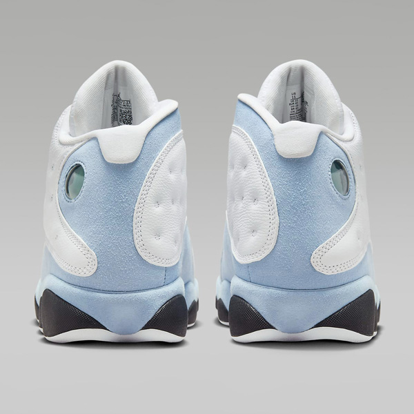 You can score select sizes under 12 for the white/blue grey Air Jordan 13 Retro for $50 OFF retail at $150 + FREE shipping. BUY HERE -> tinyurl.com/3nyuvejf (promotion - use code JUST4MOM at checkout)