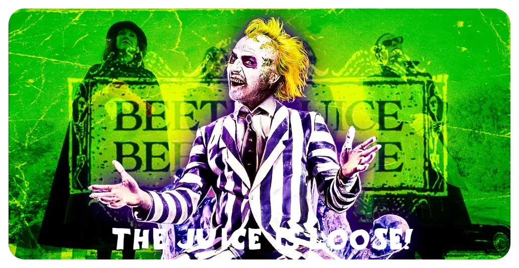 The Juice is Loose! 
#MichaelKeaton #BeetlejuiceBeetlejuice #Beetlejuice