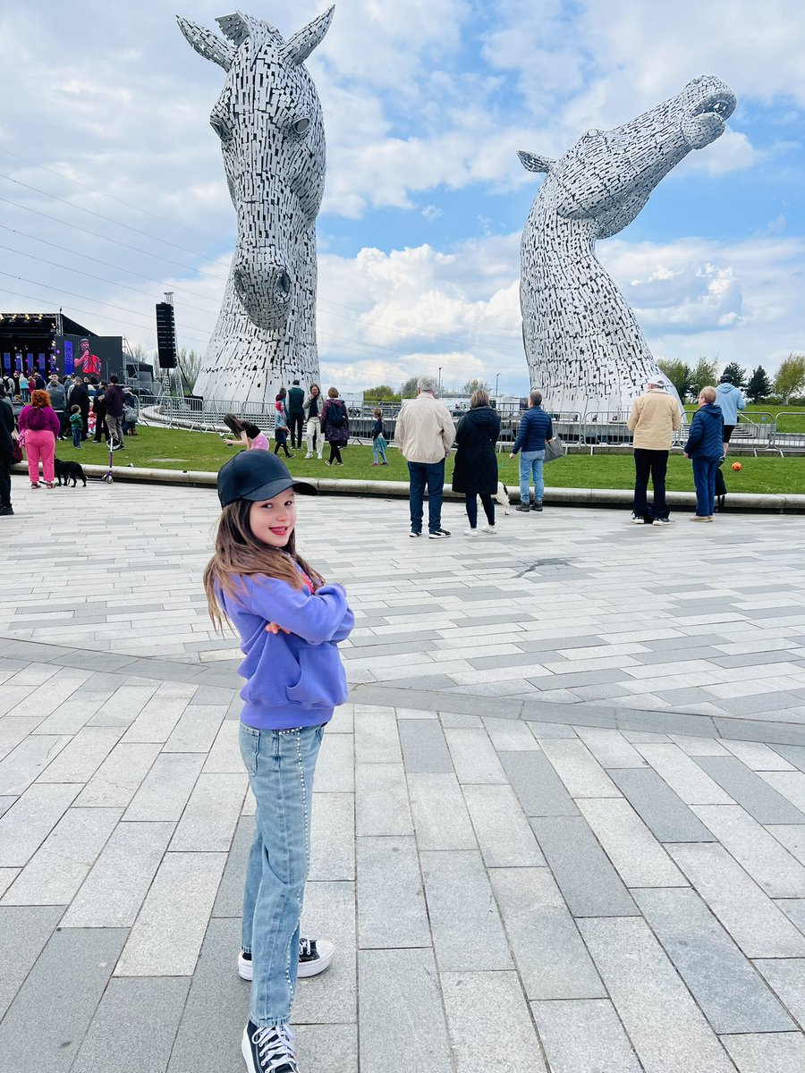 Ten years of visiting the Kelpies! And today on their 10th Birthday #kelpies @falkirkcouncil