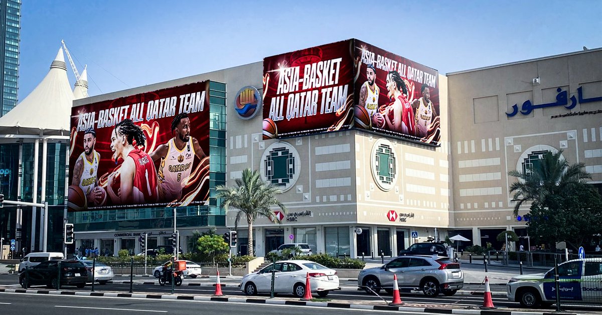 Congrats to the Tré family for putting on this season and being named to the 2023-2024 Asia-Basket All Qatar Team! City Center Mall is lit up in their honor today. 

Another year of leading the charge for <a href="/ty1erharris/">Tyler Harris</a> , Sindou Diallo and Holland Woods 😈

asia-basket.com/Qatar/news/866…