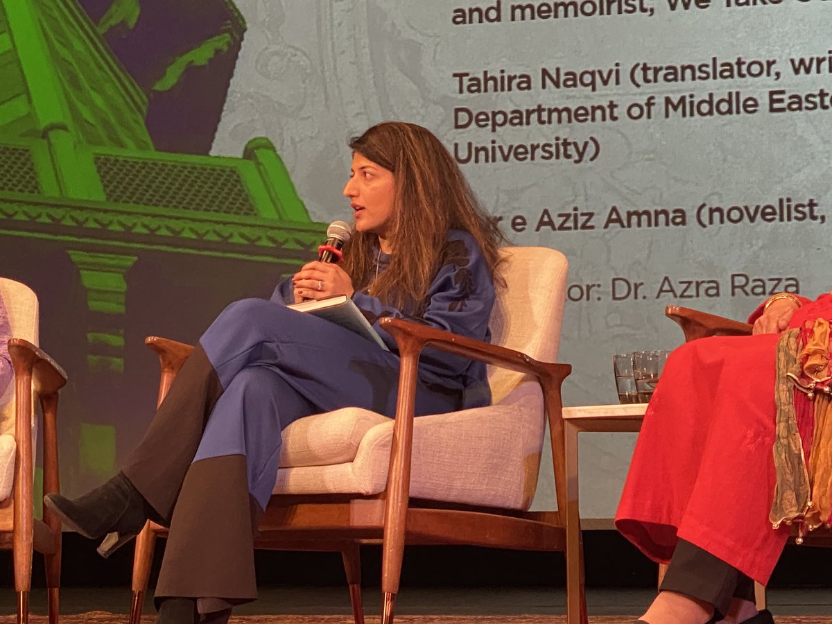 itsemanomar's tweet photo. “Good literature is something that is obsessed with morality,” -Dur e Aziz Amna #LLFNYC2024 @lhrlitfest @AsiaSocietyNY https://t.co/i7I0eySJUu