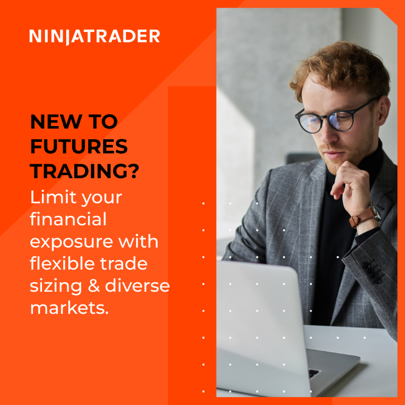 NinjaTrader's tweet photo. Whatever your trading experience, we got you. Explore diverse markets and start small (or big) with flexible trade sizing.
