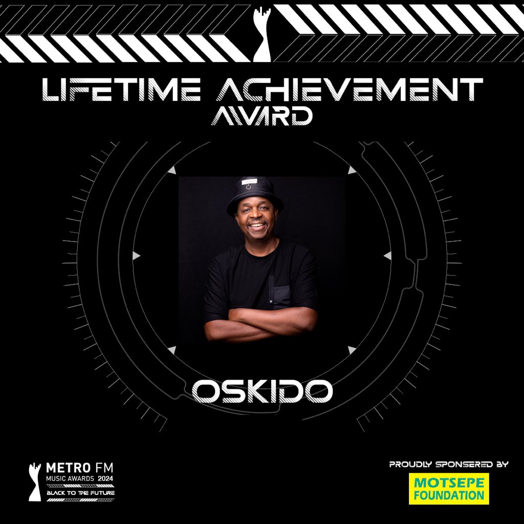 METROFMSA's tweet photo. The first Lifetime Achievement Award of the night goes to the legendary @OskidoIBelieve 🙌 #MMA24 #BlackToTheFuture https://t.co/AHkech8SvD