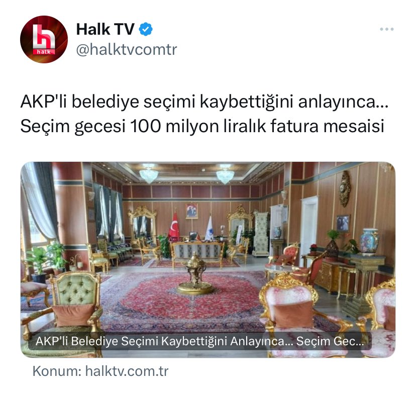 Küçük bir belediye bunları yaptıysa, varın siz ülke genelini ve akp nin 22 yıllık iktidarını düşünün. Şayet 4 yıl sonra iktidar el değiştirirse, bu ülke nasıl ayakta durmuş sözü, en çok duyacağımız cümle olacak.