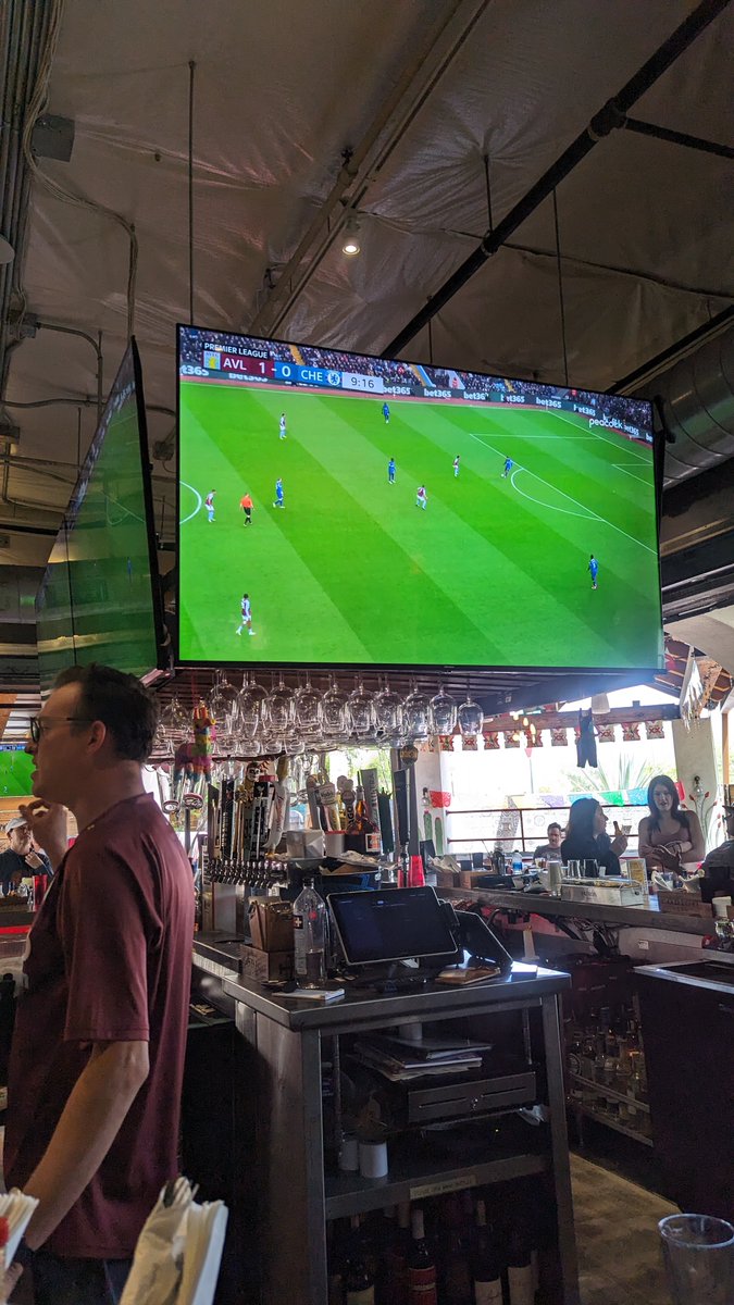 AZVillans's tweet photo. 1-0! AZ Villans are watching the game at Loco Patron in Scottsdale this afternoon! https://t.co/vBGLkPJVYv