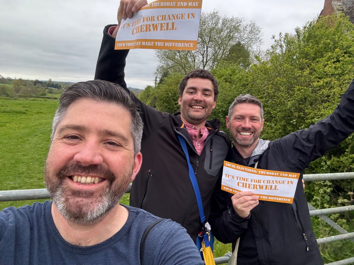 5 days left in our mission to turn Adderbury, Bloxham & Bloxham completely gold for the first time ever! 2 years ago AB&B had only ever had Tory councillors - on Friday all three #cherwell district councillors could be #libdems #libdemswinninghere