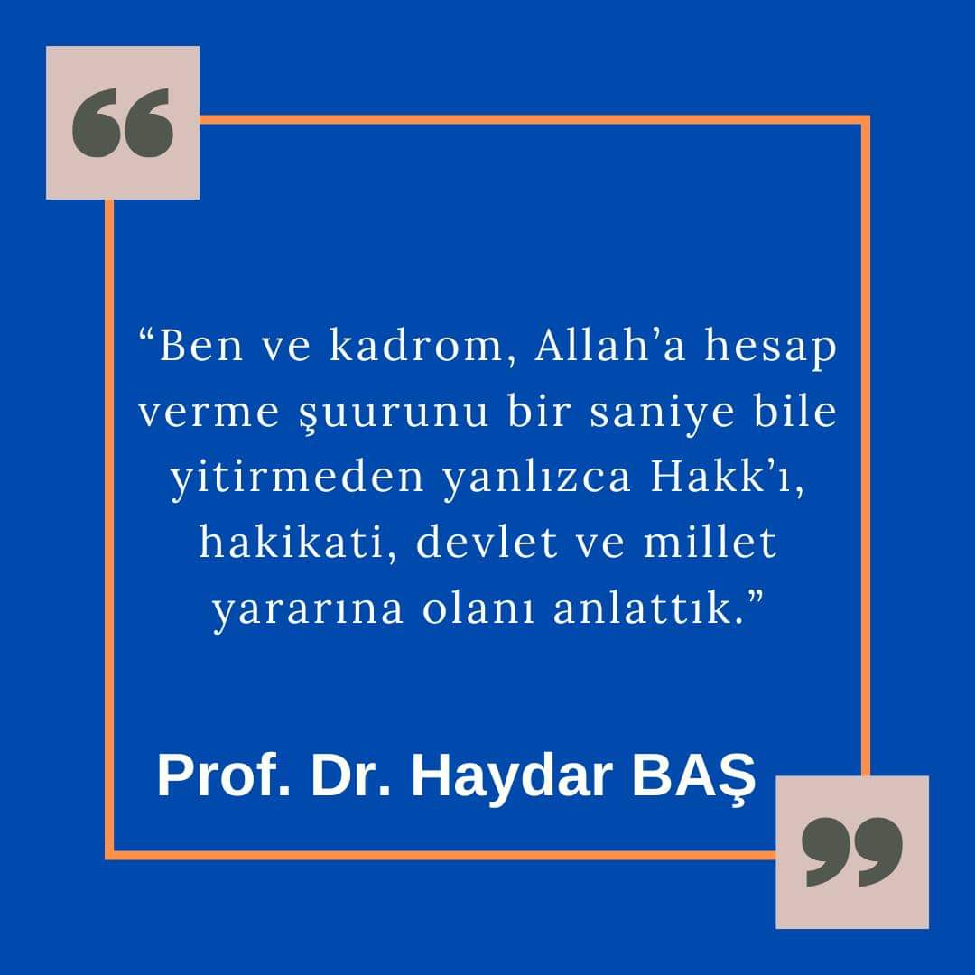 #ProfDrHaydarBaş      ©

#Hakikatler