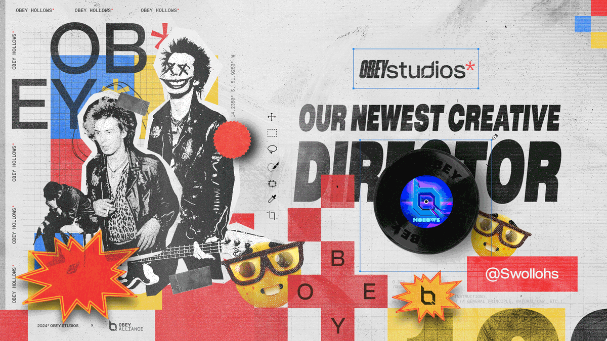 Congratulations to @swollohs on being promoted to Creative Director of Obey Studios! 🔥🎸