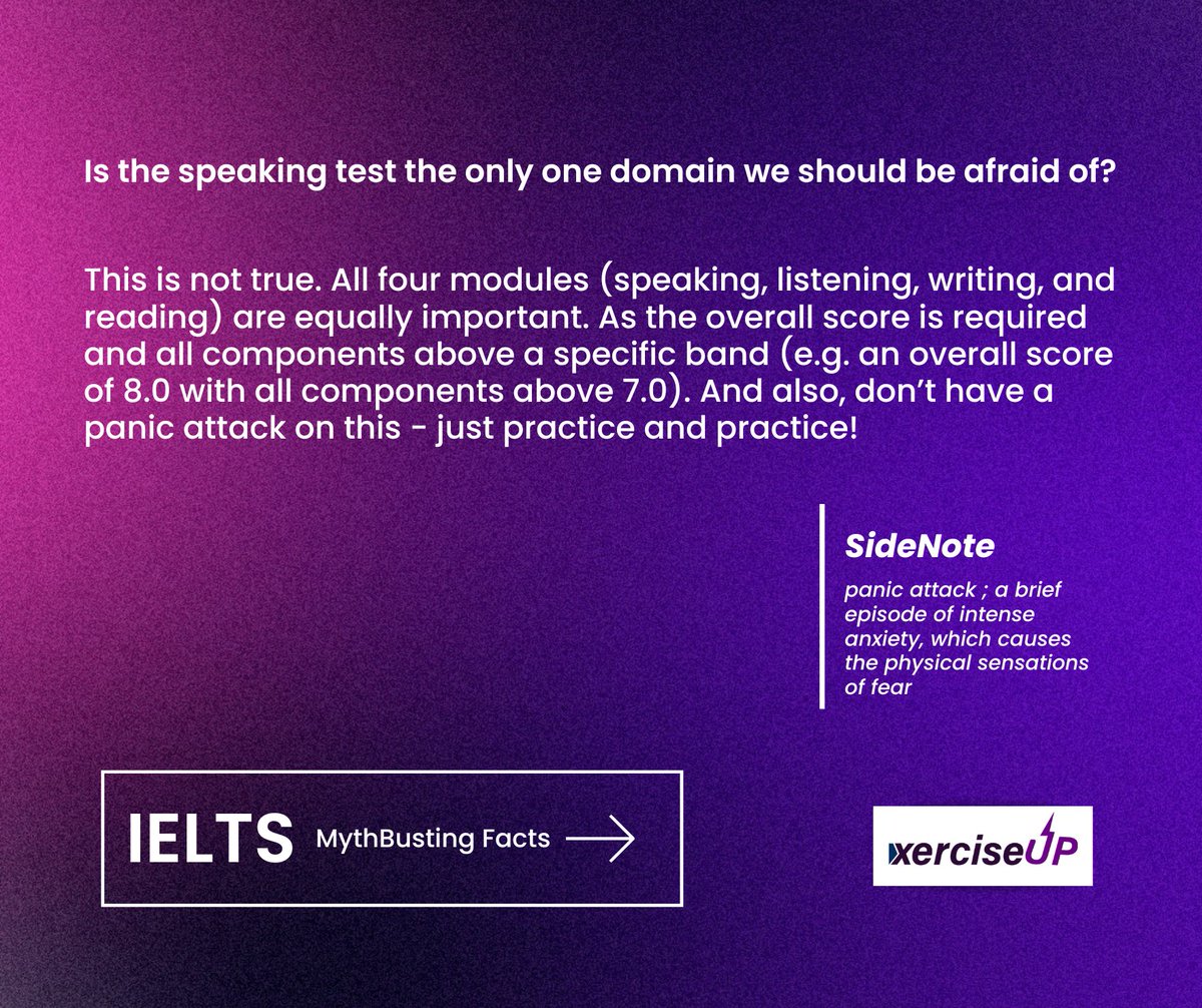 Some myths about IELTS are believed to be true, but they're not. Let's debunk them one by one & learn about the true facts. #ielts #myth #ieltspreparation #busted #ieltsspeaking #ieltsexam #ieltsvocabulary #busters #ieltswriting #ieltstips #ieltstest #ieltsreading #ieltscoaching