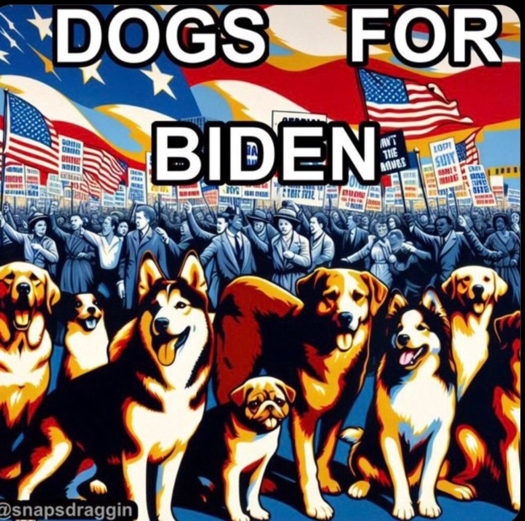 Kristie Noem is a puppy killer.
So, Dogs are for Biden.
#BidenHarris2024