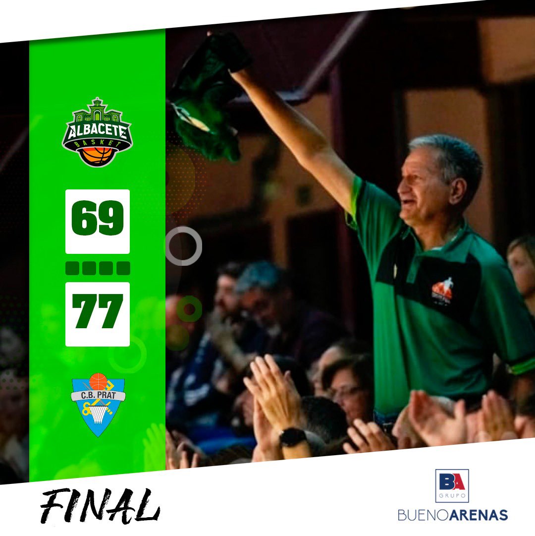 FINAL (69-77) Primera parte de la eliminatoria terminada, la eliminatoria pasa por remontar en tierras catalanas, eso si… VAMOS CON TODO! #playoffMODE 🔛 #GreenFamily