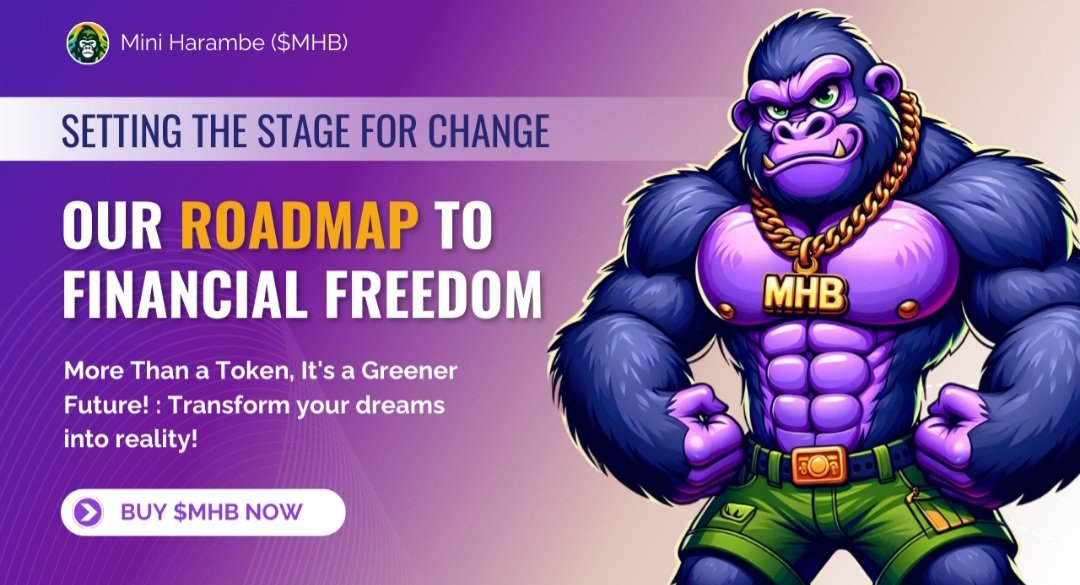 🚀🚀Mini Harambe: Don't miss the rocket to the moon (and saving the Earth!)🚀🚀

#MHB 🦍🦍 is more than a meme coin, it's a movement to save our planet! Our first roadmap is crushed, and the second one's blasting off! This is PRIME TIME to buy in! #DYOR 🤑

🦍Game launches SOON!