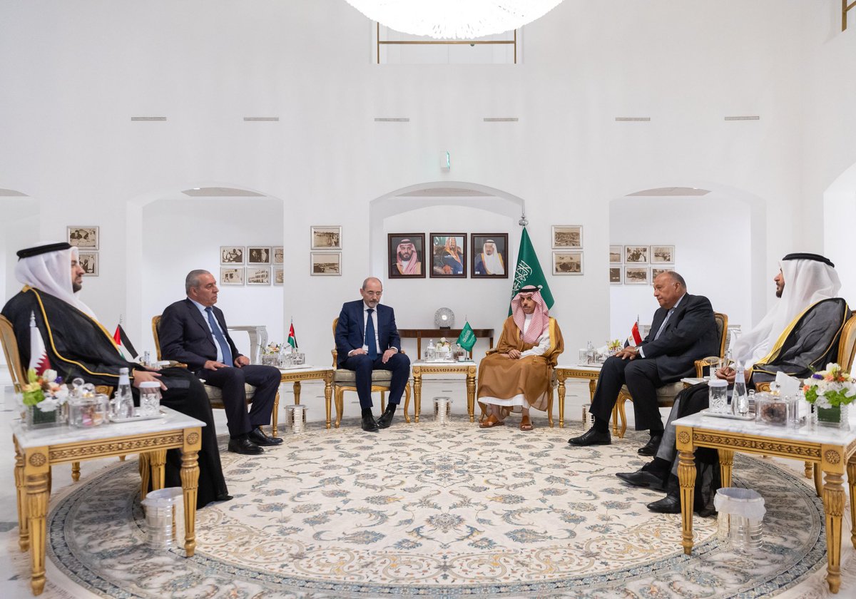 The consultative meeting on #Gaza held in #Riyadh emphasizes the importance of taking steps to implement the two-state solution and confirms the rejection of any military operation in #Rafah