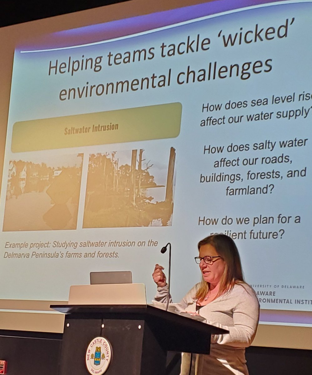 tonyea_mead's tweet photo. #dengss
Holly Michael, Director of DE Environmental Institute, UD, presentation on water quality. https://t.co/IfIglqwtMF