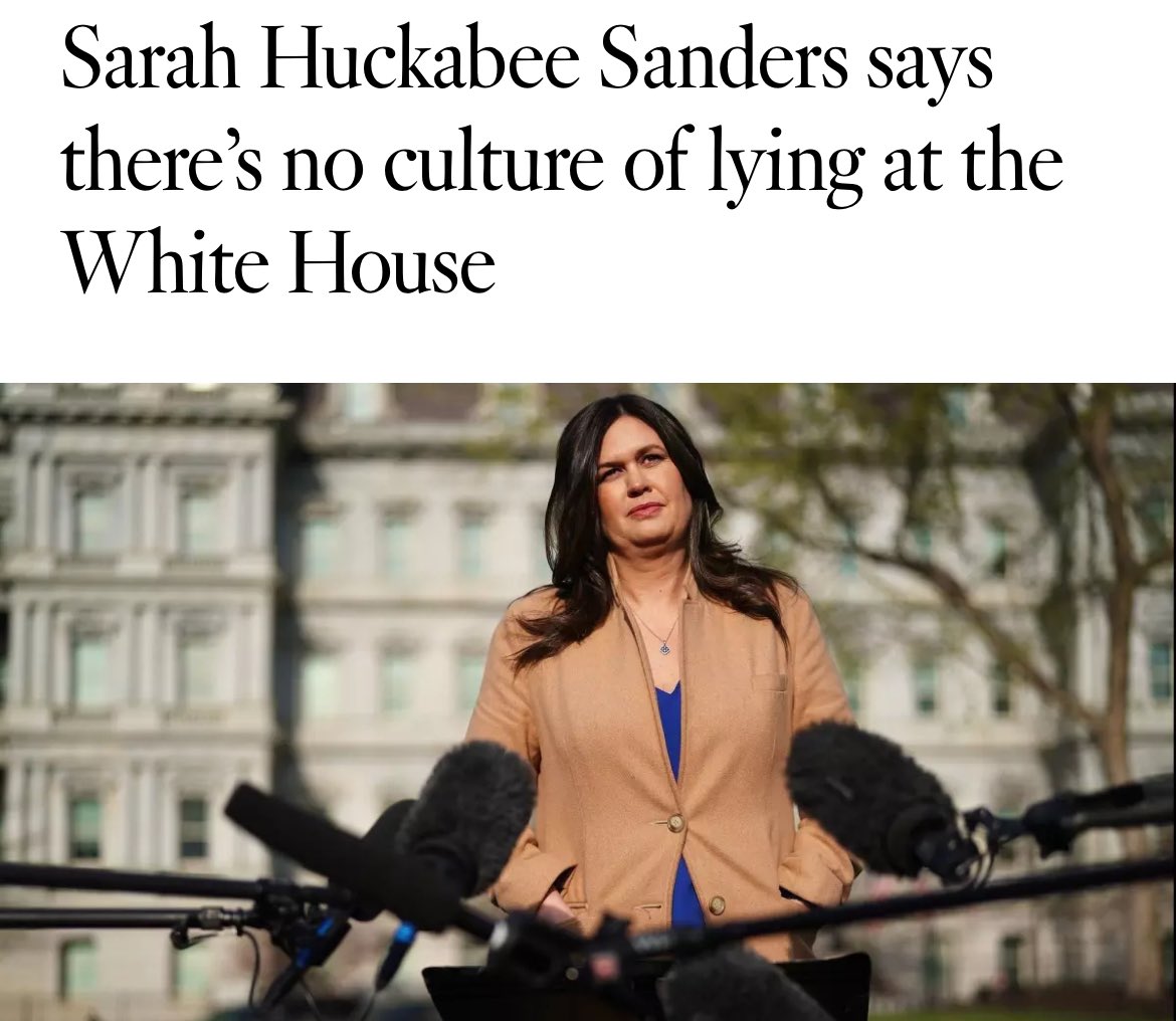 Lying about lying.