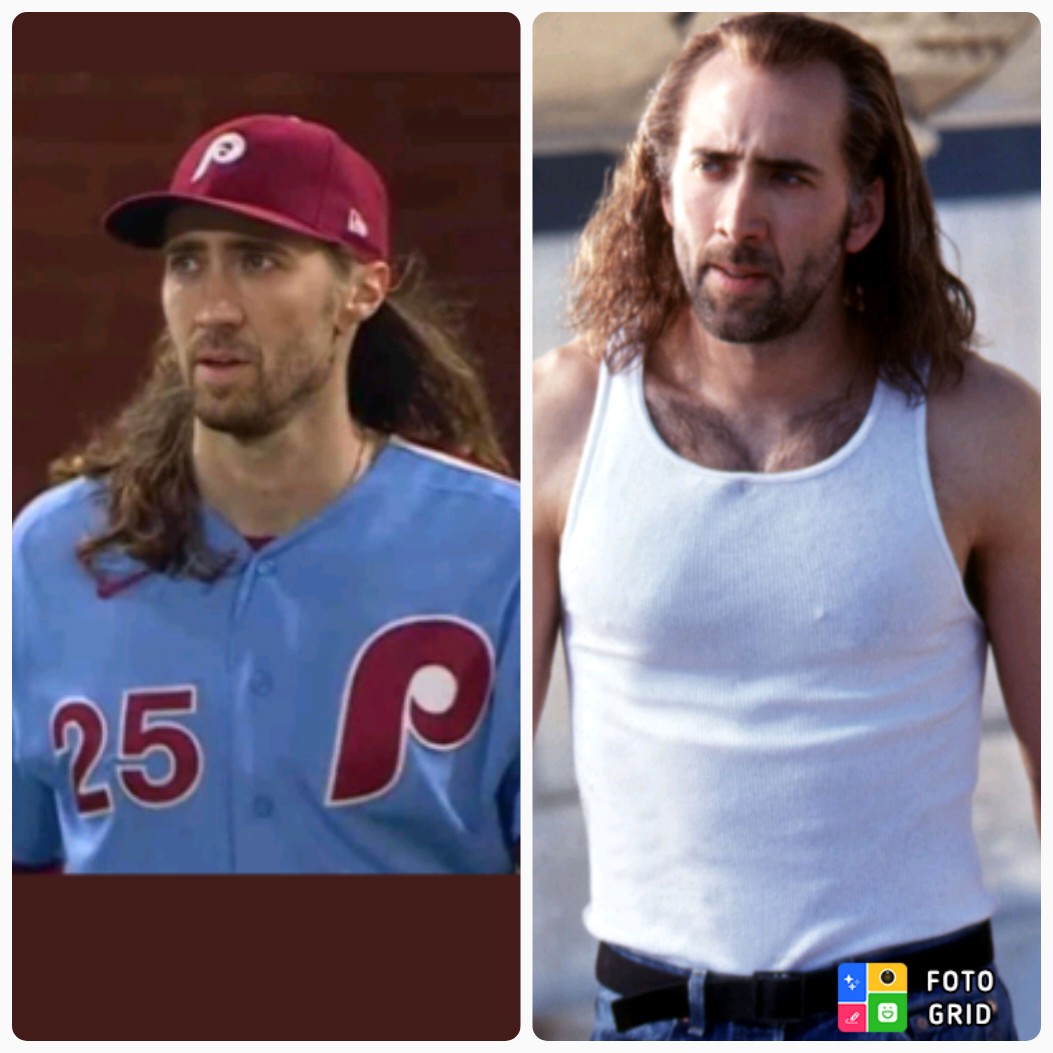 Jesuscamu12's tweet photo. Nicolas Cage me generó las siguientes dudas: juega beisbol, es mi imaginación?? Hay un infiltrado o es un mutante https://t.co/AQ6rqJQpMK