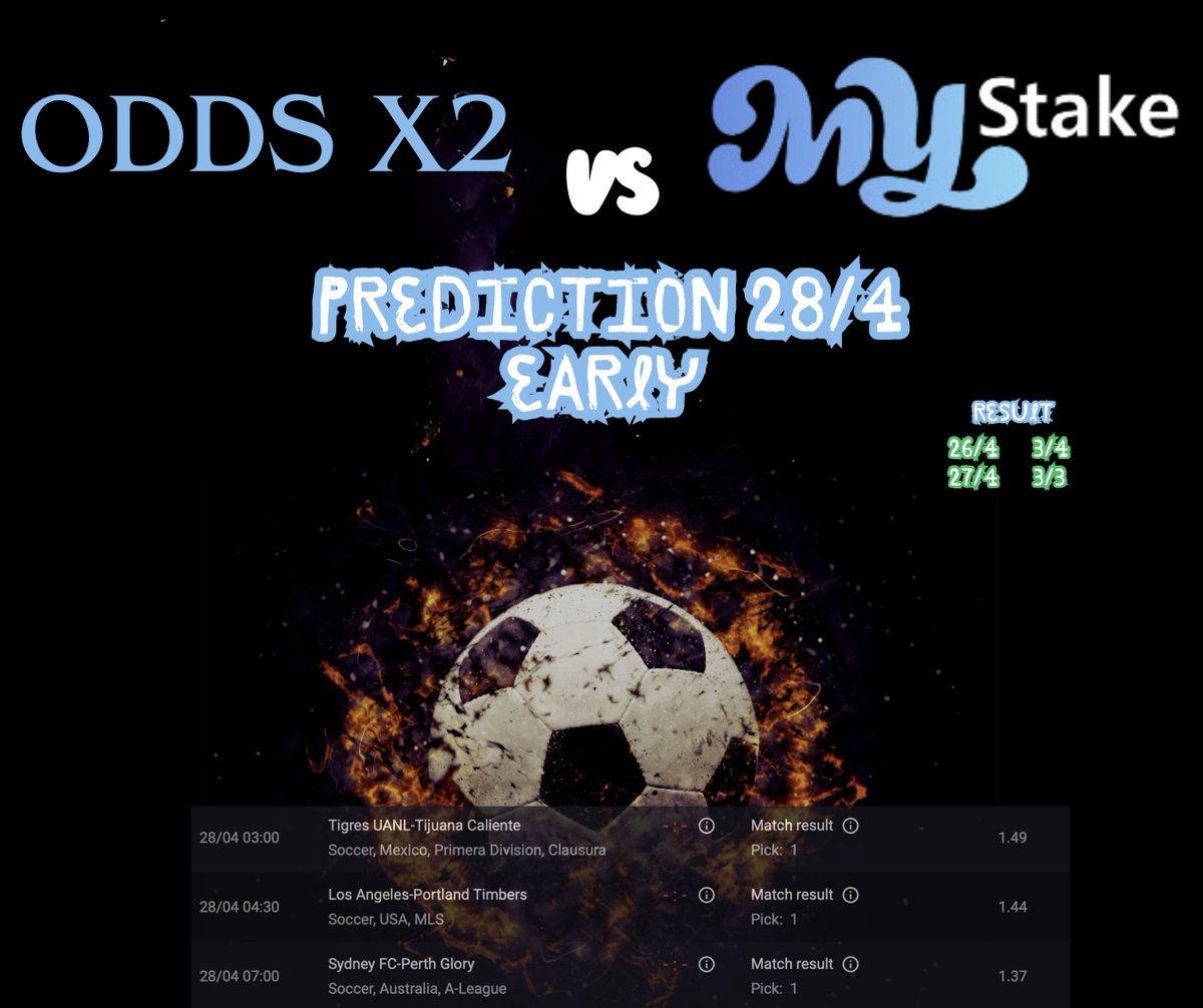 DonnyOlsen's tweet photo. Get your own account here: https://t.co/p58zD5DJxo #mystake #prediction #odds #soccer #win https://t.co/loya3eS7ZR