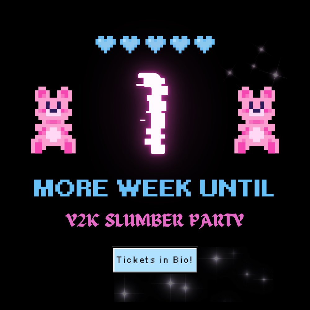 TriggerCo's tweet image. Counting down the days until our Y2K Slumber Party 😴🥳 Grab your tickets and get ready for a night of laughter, snacks, and unforgettable memories 🌟