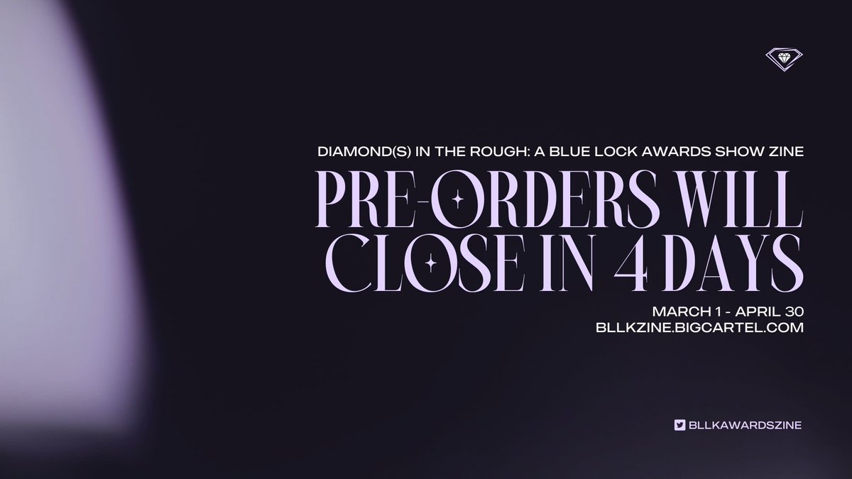 4 DAYS left to join us for the show of the year! 💎 bllkzine.bigcartel.com